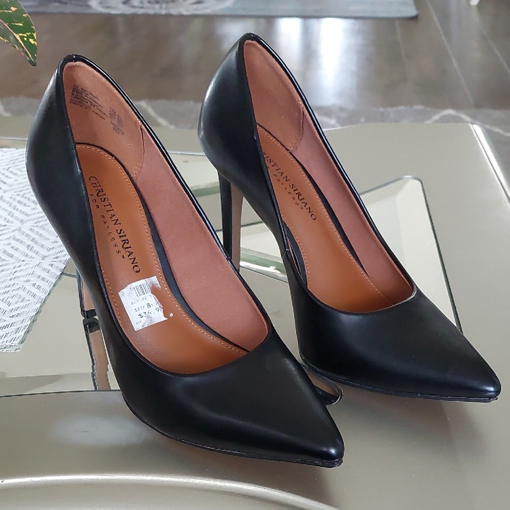 Christian Siriano Black Stiletto Heels. Brand New. 4 inches high.